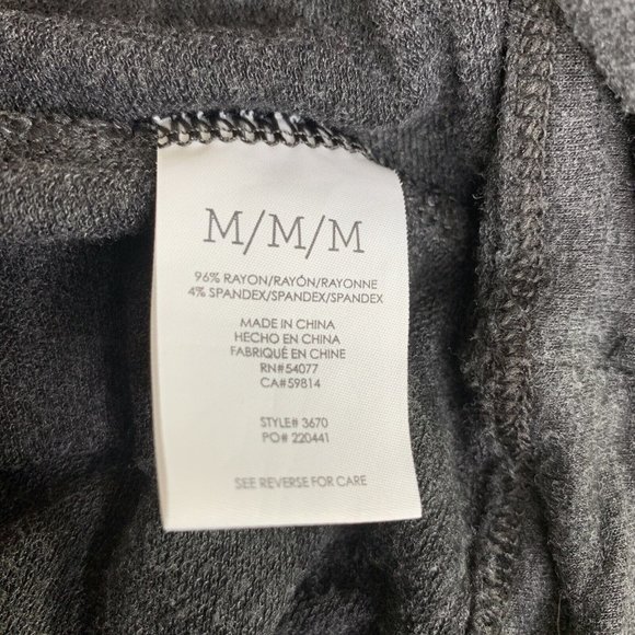 Cabi Swing Top Womens M Grey Tunic W/Wide Elastic Gather at Back Long Sleeve - Picture 10 of 11